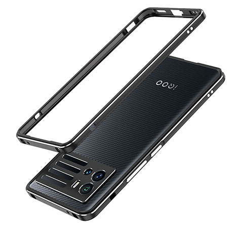 Coque Bumper Luxe Aluminum Metal Etui pour Vivo iQOO 9 Pro 5G Noir