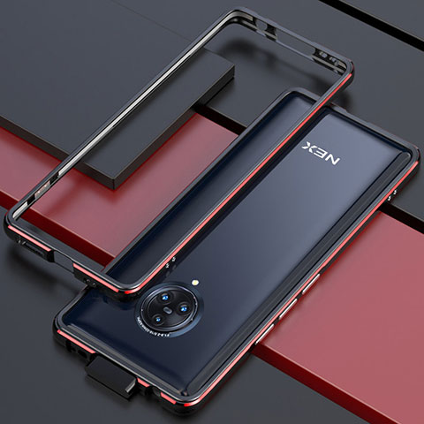 Coque Bumper Luxe Aluminum Metal Etui pour Vivo Nex 3S Rouge