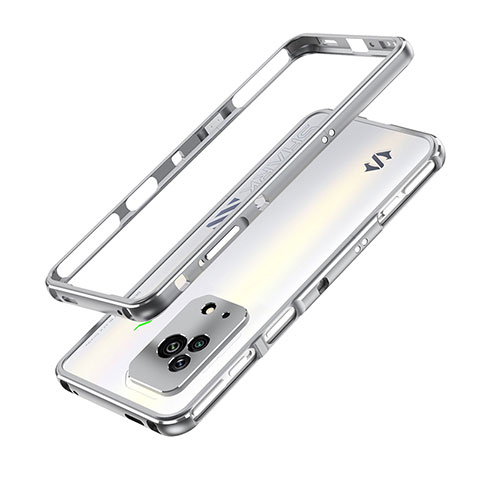 Coque Bumper Luxe Aluminum Metal Etui pour Xiaomi Black Shark 5 5G Gris