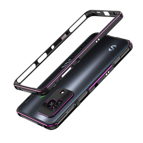 Coque Bumper Luxe Aluminum Metal Etui pour Xiaomi Black Shark 5 5G Violet