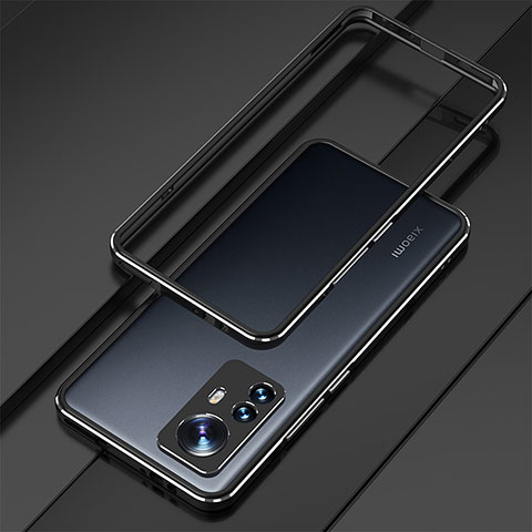 Coque Bumper Luxe Aluminum Metal Etui pour Xiaomi Mi 12 Pro 5G Noir