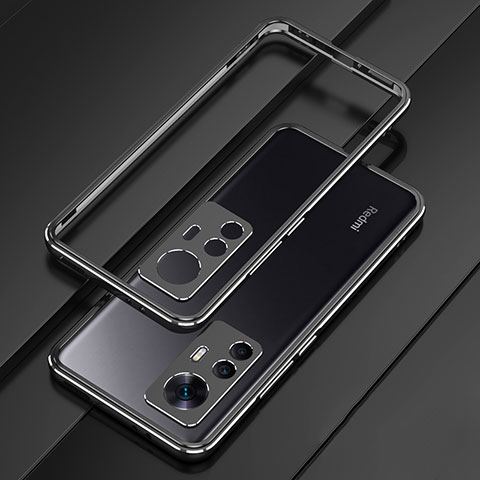 Coque Bumper Luxe Aluminum Metal Etui pour Xiaomi Mi 12T Pro 5G Noir