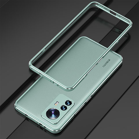 Coque Bumper Luxe Aluminum Metal Etui pour Xiaomi Mi 12X 5G Vert