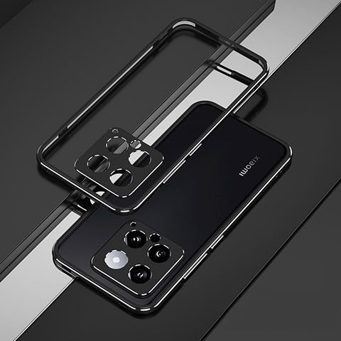 Coque Bumper Luxe Aluminum Metal Etui pour Xiaomi Mi 14 5G Noir