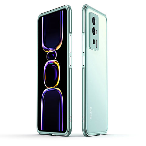 Coque Bumper Luxe Aluminum Metal Etui pour Xiaomi Poco F5 Pro 5G Vert