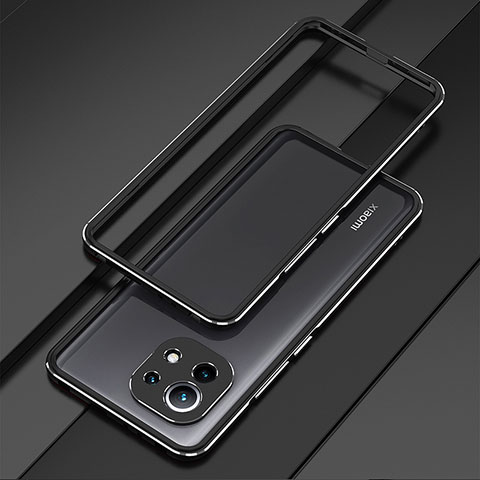 Coque Bumper Luxe Aluminum Metal Etui T01 pour Xiaomi Mi 11 Lite 5G Noir