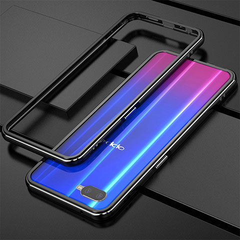 Coque Bumper Luxe Aluminum Metal pour Oppo R17 Neo Argent