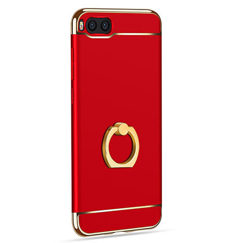 Coque Bumper Luxe Metal et Plastique avec Support Bague Anneau pour Xiaomi Mi Note 3 Rouge