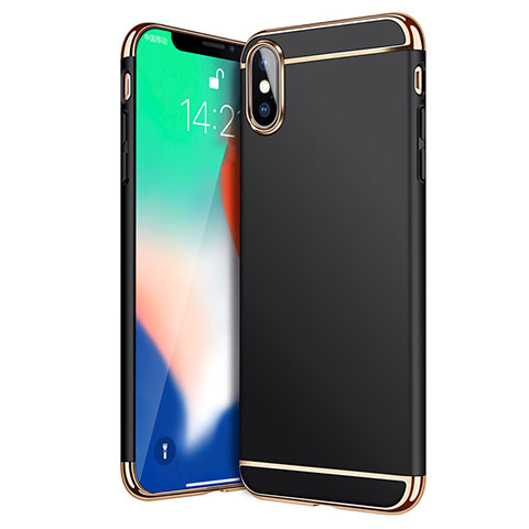 Coque Bumper Luxe Metal et Plastique C02 pour Apple iPhone Xs Noir