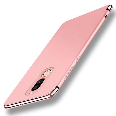 Coque Bumper Luxe Metal et Plastique Etui Housse avec Support Bague Anneau A01 pour Huawei Maimang 6 Or Rose