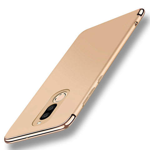 Coque Bumper Luxe Metal et Plastique Etui Housse avec Support Bague Anneau A01 pour Huawei Mate 10 Lite Or