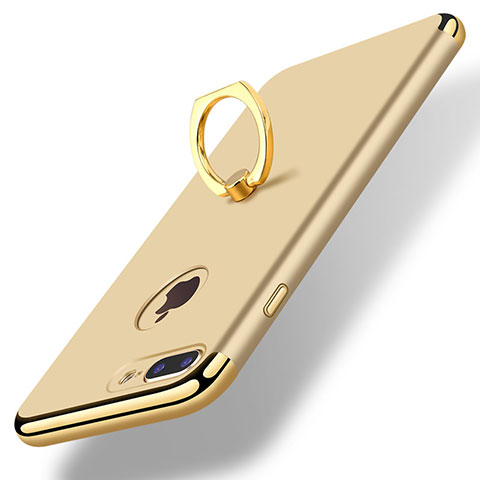 Coque Bumper Luxe Metal et Plastique Etui Housse avec Support Bague Anneau A07 pour Apple iPhone 7 Plus Or