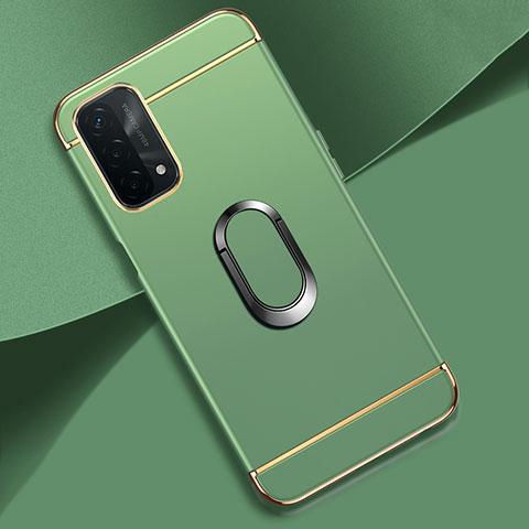 Coque Bumper Luxe Metal et Plastique Etui Housse avec Support Bague Anneau P02 pour OnePlus Nord N200 5G Pastel Vert