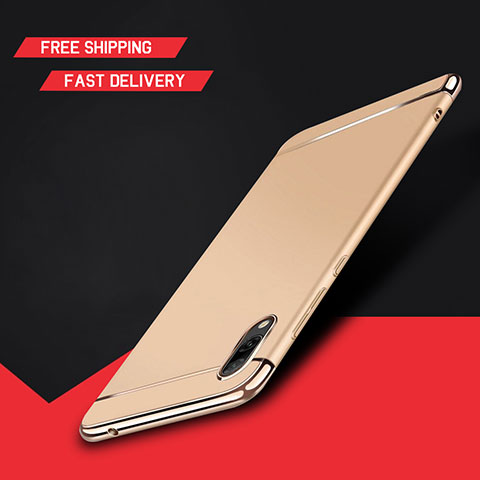 Coque Bumper Luxe Metal et Plastique Etui Housse M01 pour Huawei Enjoy 9 Or