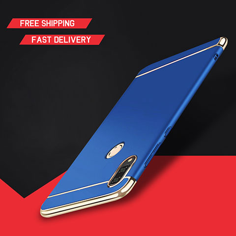 Coque Bumper Luxe Metal et Plastique Etui Housse M01 pour Huawei Enjoy 9 Plus Bleu