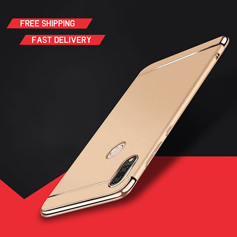 Coque Bumper Luxe Metal et Plastique Etui Housse M01 pour Huawei Enjoy 9 Plus Or