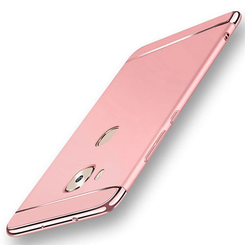 Coque Bumper Luxe Metal et Plastique Etui Housse M01 pour Huawei G8 Or Rose