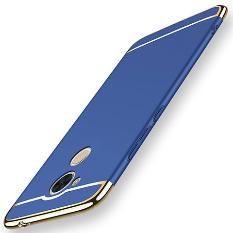 Coque Bumper Luxe Metal et Plastique Etui Housse M01 pour Huawei Honor 6C Bleu