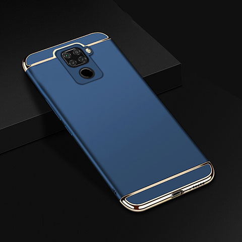 Coque Bumper Luxe Metal et Plastique Etui Housse M01 pour Huawei Nova 5i Pro Bleu