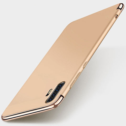 Coque Bumper Luxe Metal et Plastique Etui Housse M01 pour Huawei P30 Pro Or