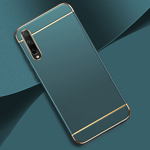 Coque Bumper Luxe Metal et Plastique Etui Housse M01 pour Huawei Y8p Bleu Ciel