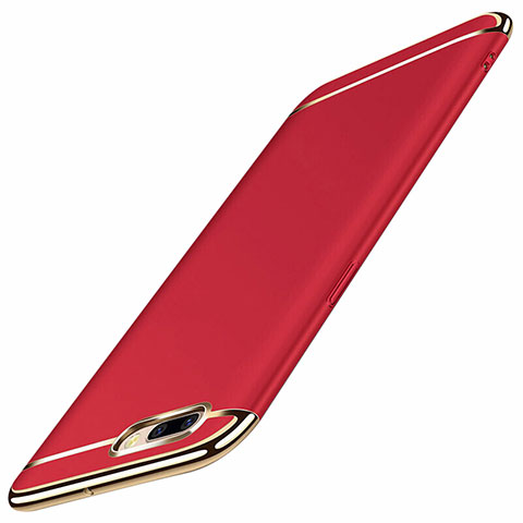 Coque Bumper Luxe Metal et Plastique Etui Housse M01 pour Oppo A5 Rouge