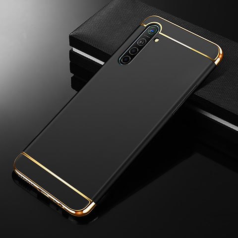 Coque Bumper Luxe Metal et Plastique Etui Housse M01 pour Oppo K5 Noir