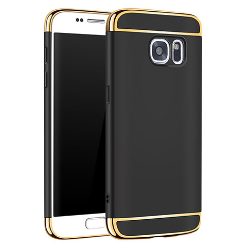 Coque Bumper Luxe Metal et Plastique Etui Housse M01 pour Samsung Galaxy S7 G930F G930FD Noir