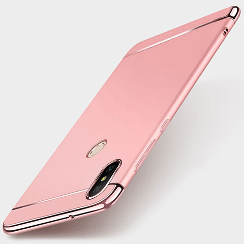 Coque Bumper Luxe Metal et Plastique Etui Housse M01 pour Xiaomi Mi A2 Lite Or Rose