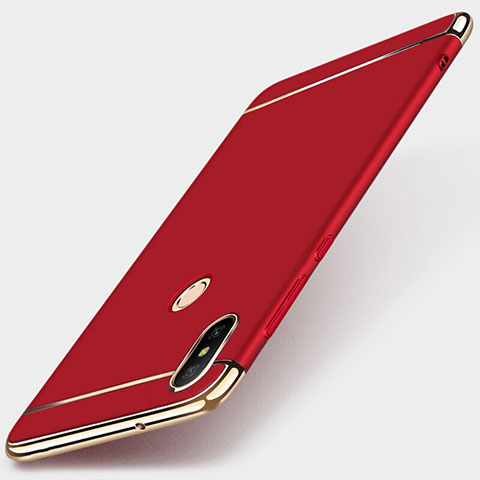 Coque Bumper Luxe Metal et Plastique Etui Housse M01 pour Xiaomi Mi A2 Lite Rouge