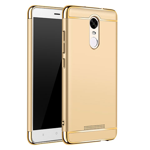 Coque Bumper Luxe Metal et Plastique Etui Housse M01 pour Xiaomi Redmi Note 3 MediaTek Or