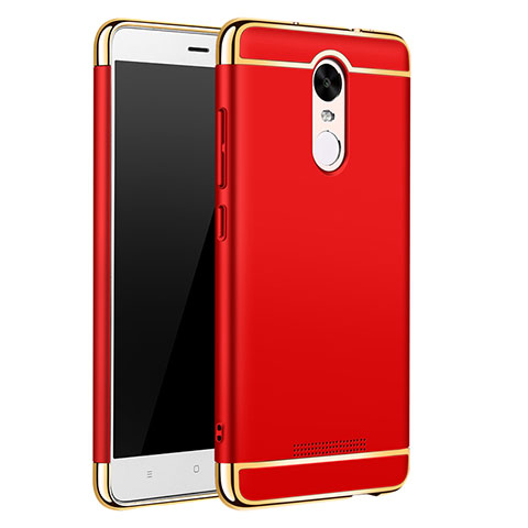 Coque Bumper Luxe Metal et Plastique Etui Housse M01 pour Xiaomi Redmi Note 3 Pro Rouge