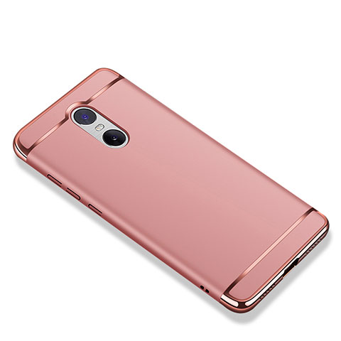 Coque Bumper Luxe Metal et Plastique Etui Housse M01 pour Xiaomi Redmi Note 4X High Edition Or Rose