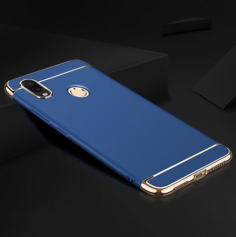 Coque Bumper Luxe Metal et Plastique Etui Housse M01 pour Xiaomi Redmi Note 7 Bleu