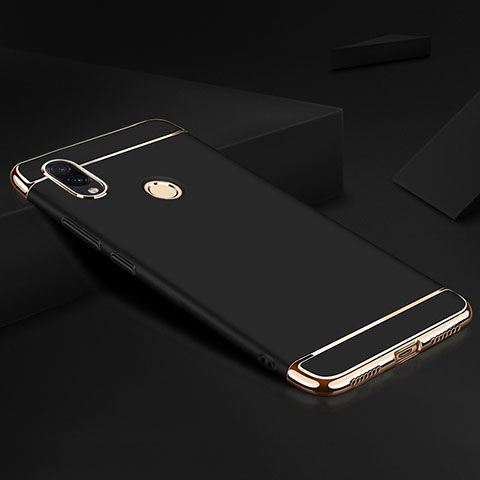 Coque Bumper Luxe Metal et Plastique Etui Housse M01 pour Xiaomi Redmi Note 7 Pro Noir