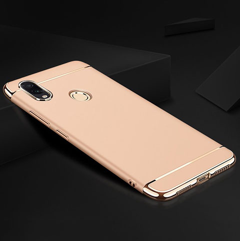 Coque Bumper Luxe Metal et Plastique Etui Housse M01 pour Xiaomi Redmi Note 7 Pro Or