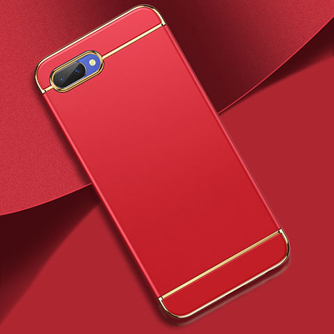 Coque Bumper Luxe Metal et Plastique Etui Housse M02 pour Oppo A5 Rouge