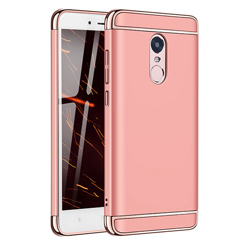 Coque Bumper Luxe Metal et Plastique Etui Housse M02 pour Xiaomi Redmi Note 4 Or Rose
