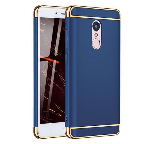 Coque Bumper Luxe Metal et Plastique Etui Housse M02 pour Xiaomi Redmi Note 4X High Edition Bleu