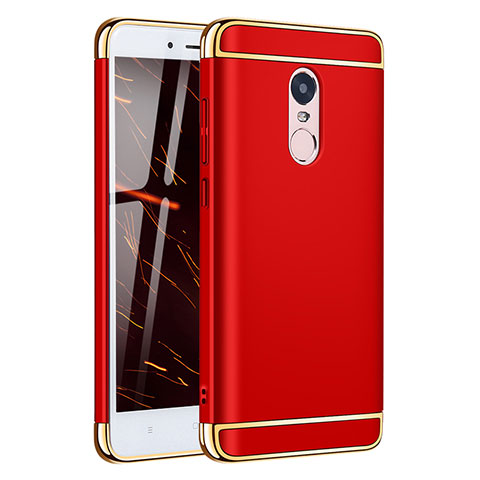 Coque Bumper Luxe Metal et Plastique Etui Housse M02 pour Xiaomi Redmi Note 4X High Edition Rouge