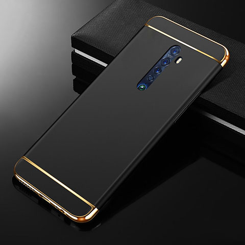 Coque Bumper Luxe Metal et Plastique Etui Housse M05 pour Oppo Reno2 Noir