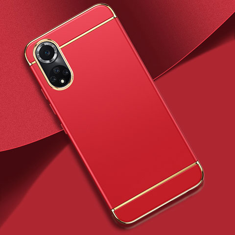 Coque Bumper Luxe Metal et Plastique Etui Housse pour Huawei Honor 50 5G Rouge