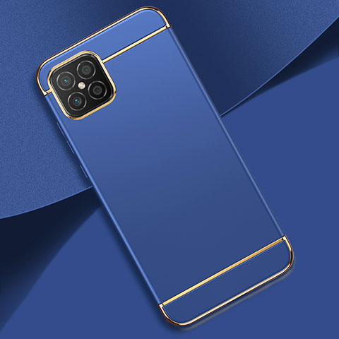 Coque Bumper Luxe Metal et Plastique Etui Housse pour Huawei Nova 8 SE 4G Bleu