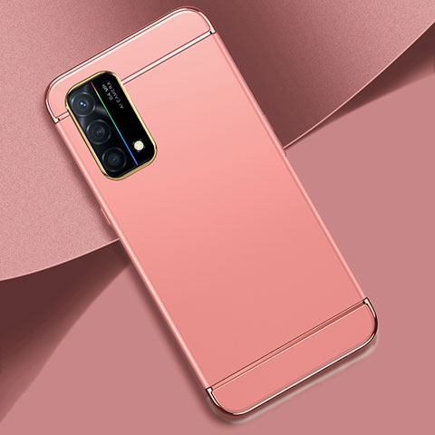 Coque Bumper Luxe Metal et Plastique Etui Housse pour Oppo K9 5G Rose