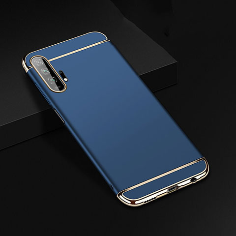 Coque Bumper Luxe Metal et Plastique Etui Housse T01 pour Huawei Honor 20 Pro Bleu