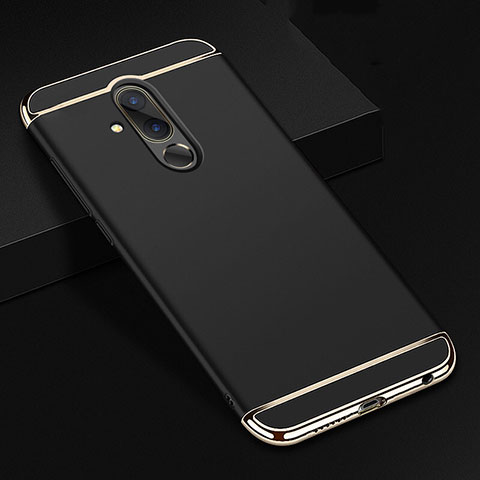 Coque Bumper Luxe Metal et Plastique Etui Housse T01 pour Huawei Mate 20 Lite Noir