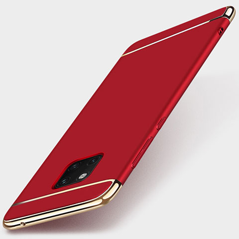 Coque Bumper Luxe Metal et Plastique Etui Housse T01 pour Huawei Mate 20 Pro Rouge