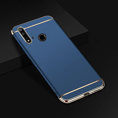 Coque Bumper Luxe Metal et Plastique Etui Housse T01 pour Huawei P20 Lite (2019) Bleu