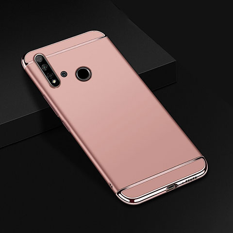 Coque Bumper Luxe Metal et Plastique Etui Housse T01 pour Huawei P20 Lite (2019) Or Rose