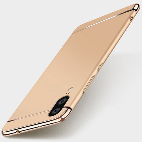 Coque Bumper Luxe Metal et Plastique Etui Housse T01 pour Huawei P20 Or